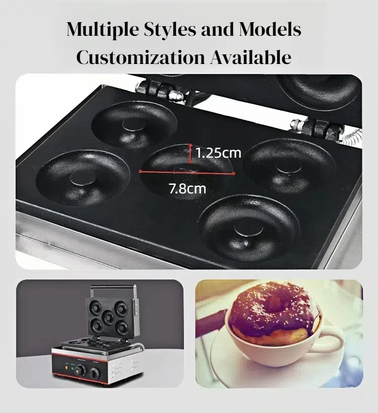 High Quality Industrial Commercial Small Electric Automatic Mini Doughnut Maker Mochi Donut Cake Donut Maker Machine