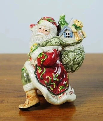 

Santa Claus Ceramic Ornaments Ornaments Christmas Dolls