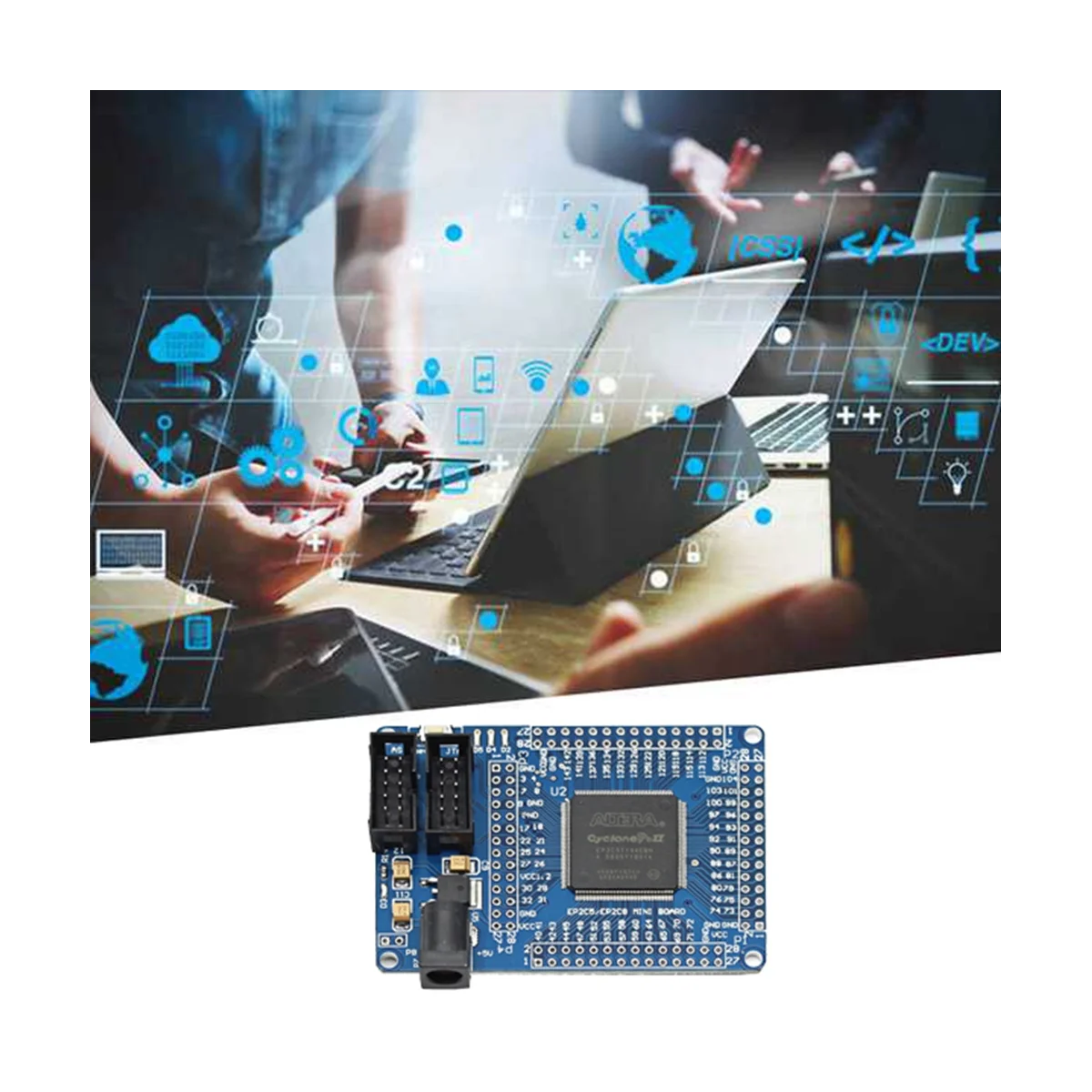 

EP2C5T144 Development Board for CycloneII EP2C5T144 FPGA Learning Board Support NiosII Embedded CPU Development