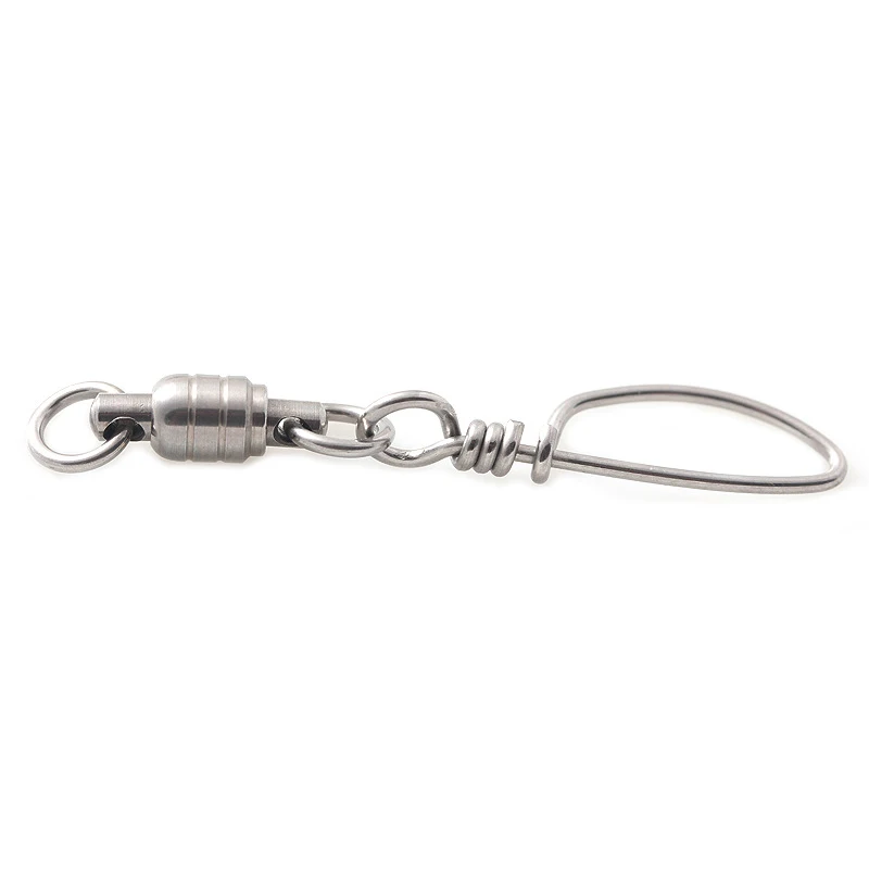 

100Pcs All Stainless Steel Ball Bearing Swivel With Tournament Snap Saltwater Sea Fishing Tackle Connector Accessories Pesca