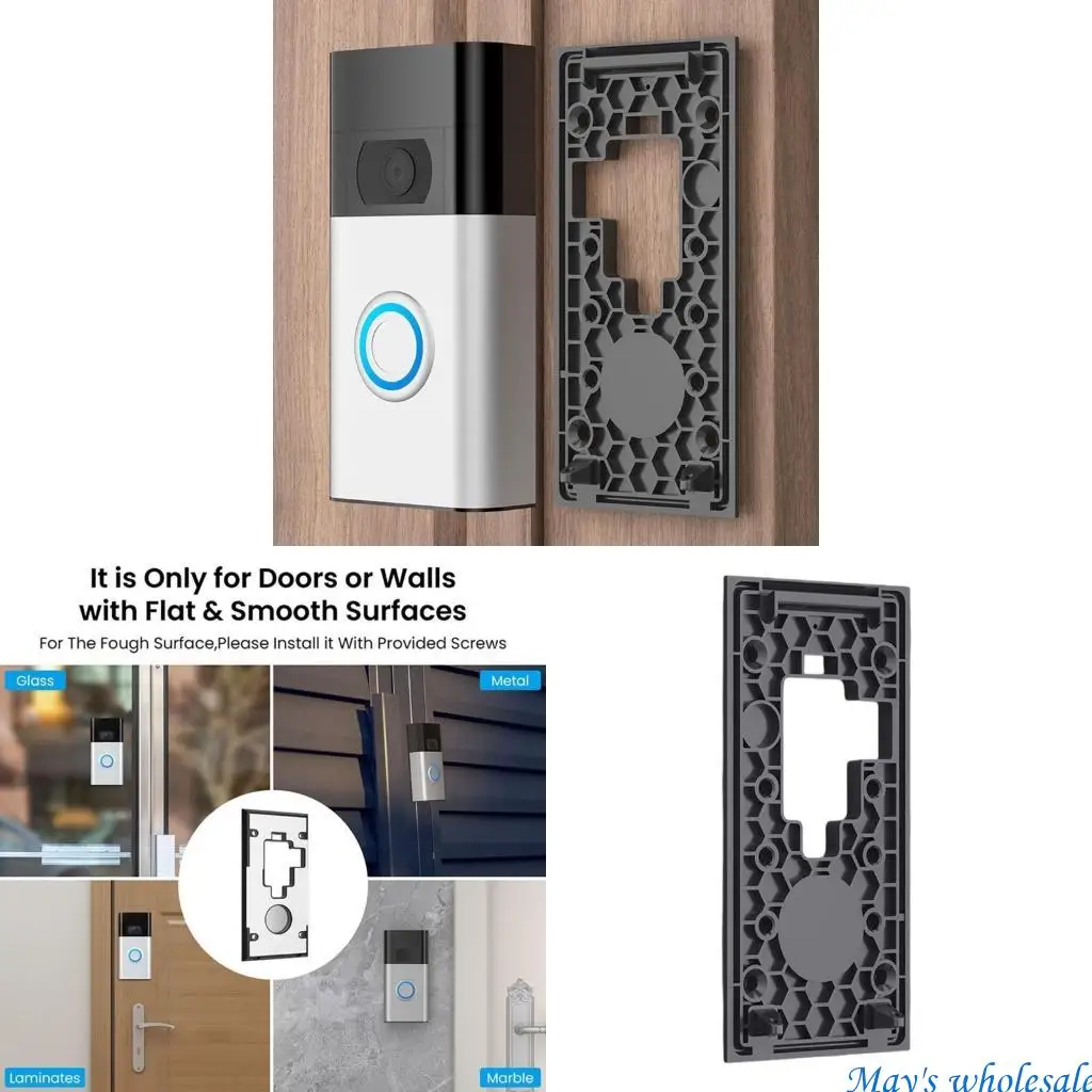 Doorbell Mounting Brackets Without Drilling Required Fit Video Doorbell 3 3 4 Battery Doorbell Professional 448A