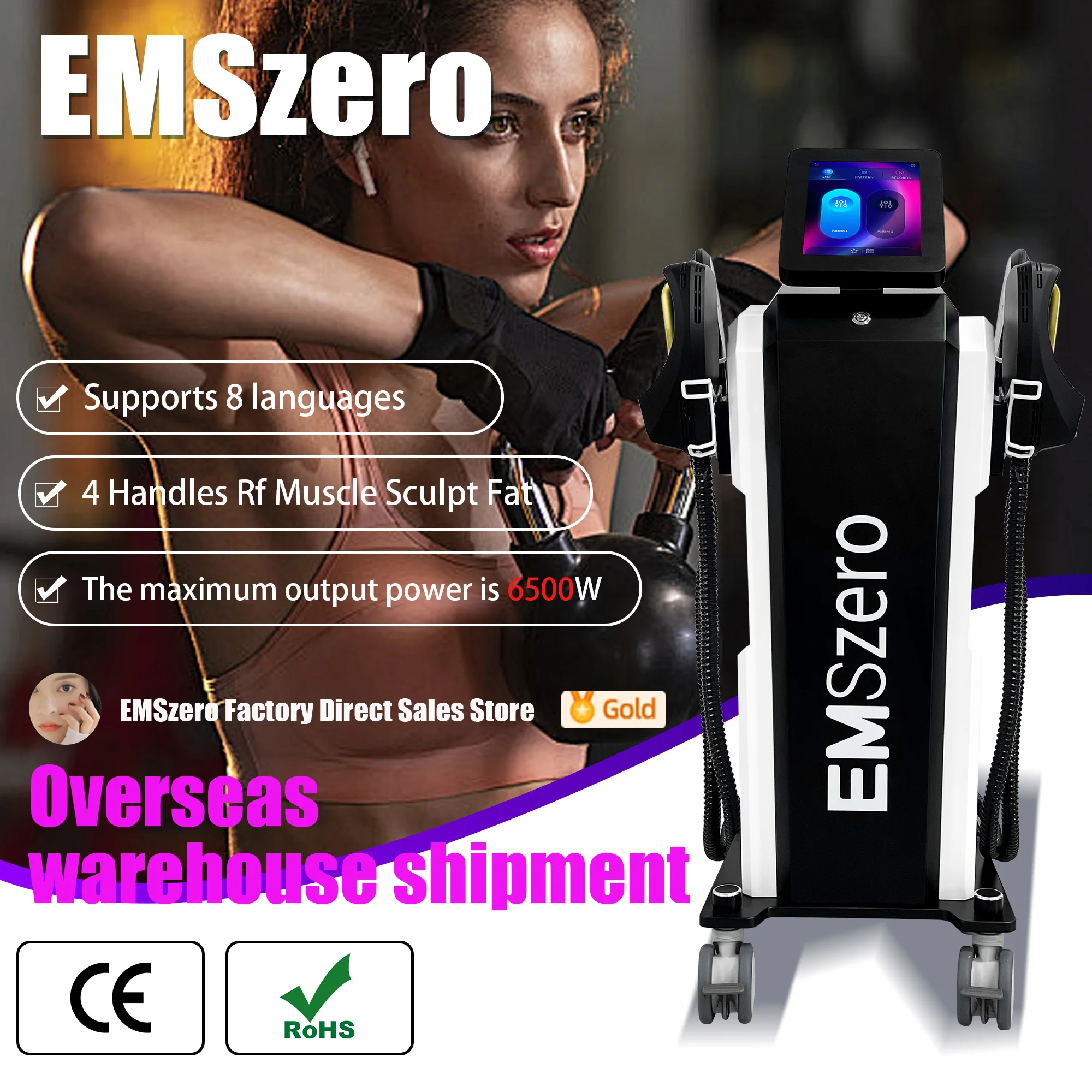 Professionelle EMS NEO Nova RF Body Sculpting Machine EMSzero PRO ultra RF Machine Elektromagnetische Stimulation Muskeln