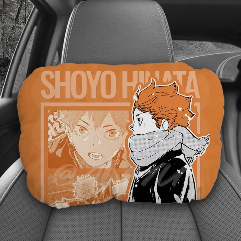 

в наличии Хайкю!! Подголовник автомобильного сиденья, подушка для шеи, автомобильная мягкая регулируемая защита от усталости, мультяшный Хината Шойо, украшение автомобиля, подарок