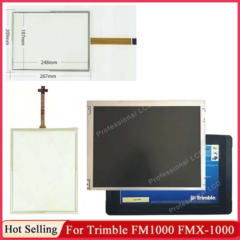 New LCD Display Screen Touch Panel For Trimble FM1000 FMX-1000 FM-1000 LCD For Trimble AgGPS FMX FM1000 FM-1000 Touch Screen