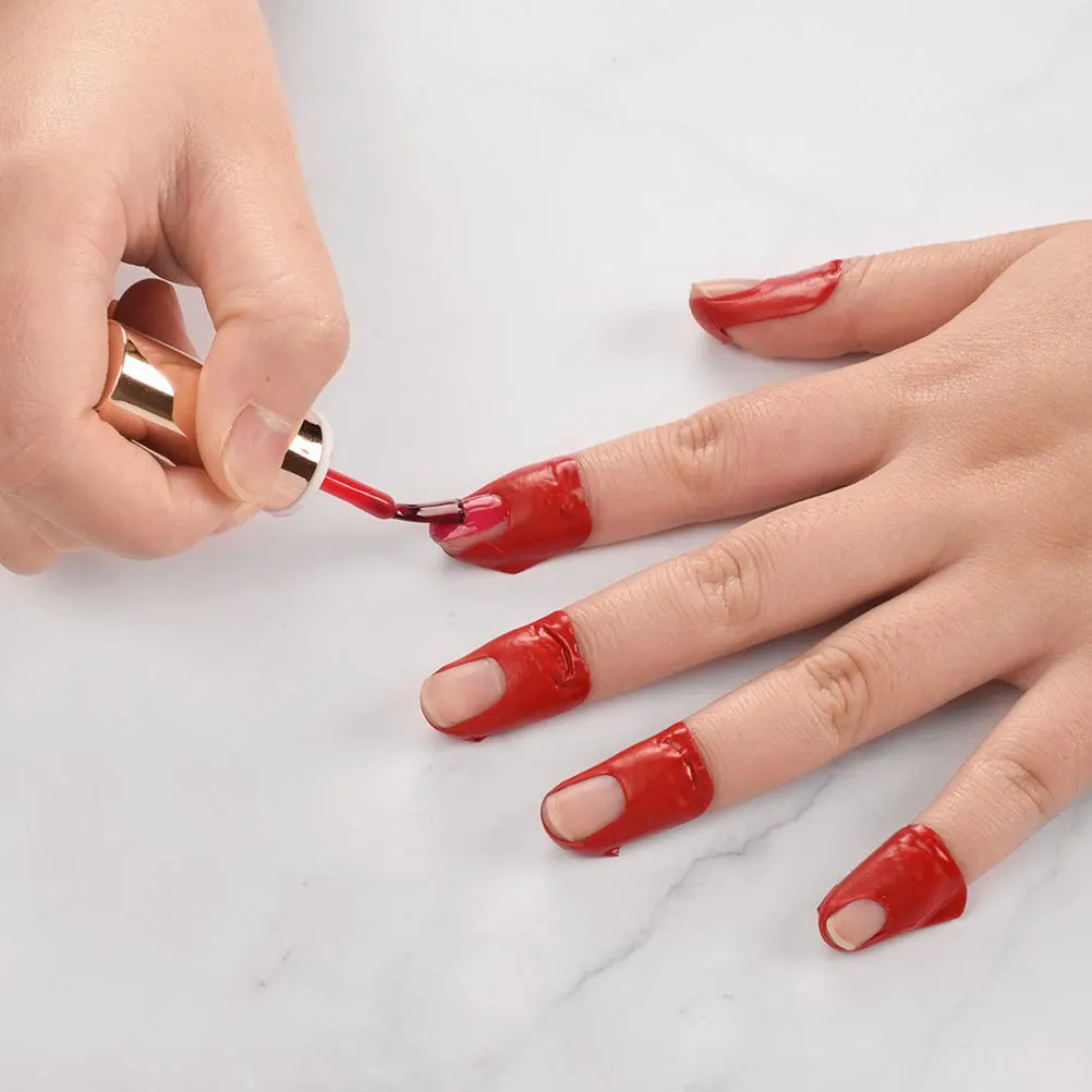 

50Pcs Nail Guards for Painting Fingers Spill-Proof Stickers Manicure Tool Cuticle Protector Easy to Apply and Remove