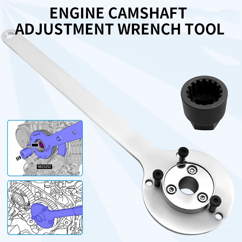 

Engine Timing Tool For 2019/2021 Volvo S60 XC90 48V Hybrid 2.0T B5 B420T2 Belt Tension Wrench Camshaft Pulley Locking Tool