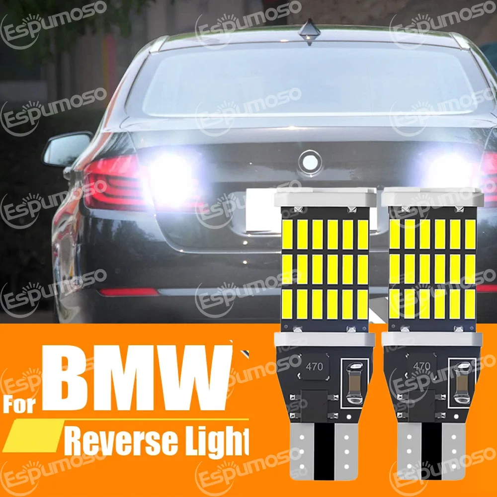 LED Reverse Light Blub Backup Lamp W16W T15 921 912 Canbus For BMW E81 E87 E88 E82 E92 E90 E91 E60 F07 F11 E61 1 3 5 Series