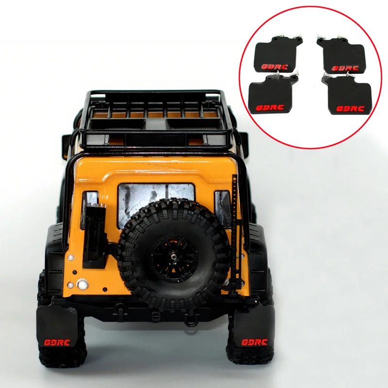 1Set Model Fender Simulation Soft Rubber Mud Flap Overall Molding Replacement Parts for 1/8 Scale MJX H8H RC Climbing Car