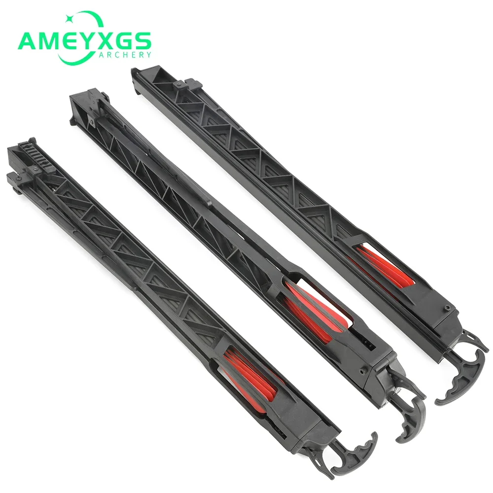 

Archery Arrow Track Launcher Set for Compound Bow with 6pcs Pure Carbon Arrows Launching Orbital Hunting Shooting Accessories