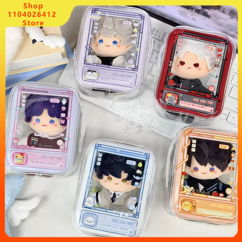 Anime Love And Deepspace Anime Zayne Rafayel Caleb Sylus Storage Bag 13cm Cartoon Doll Display Bags Pendant Cosplay Adorn Gift