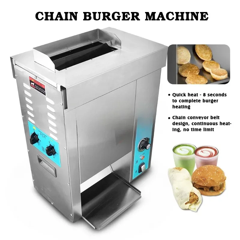 

Newest Design Burger Buns Electric Portable Heated Hamburger Bun Grill Making Machine