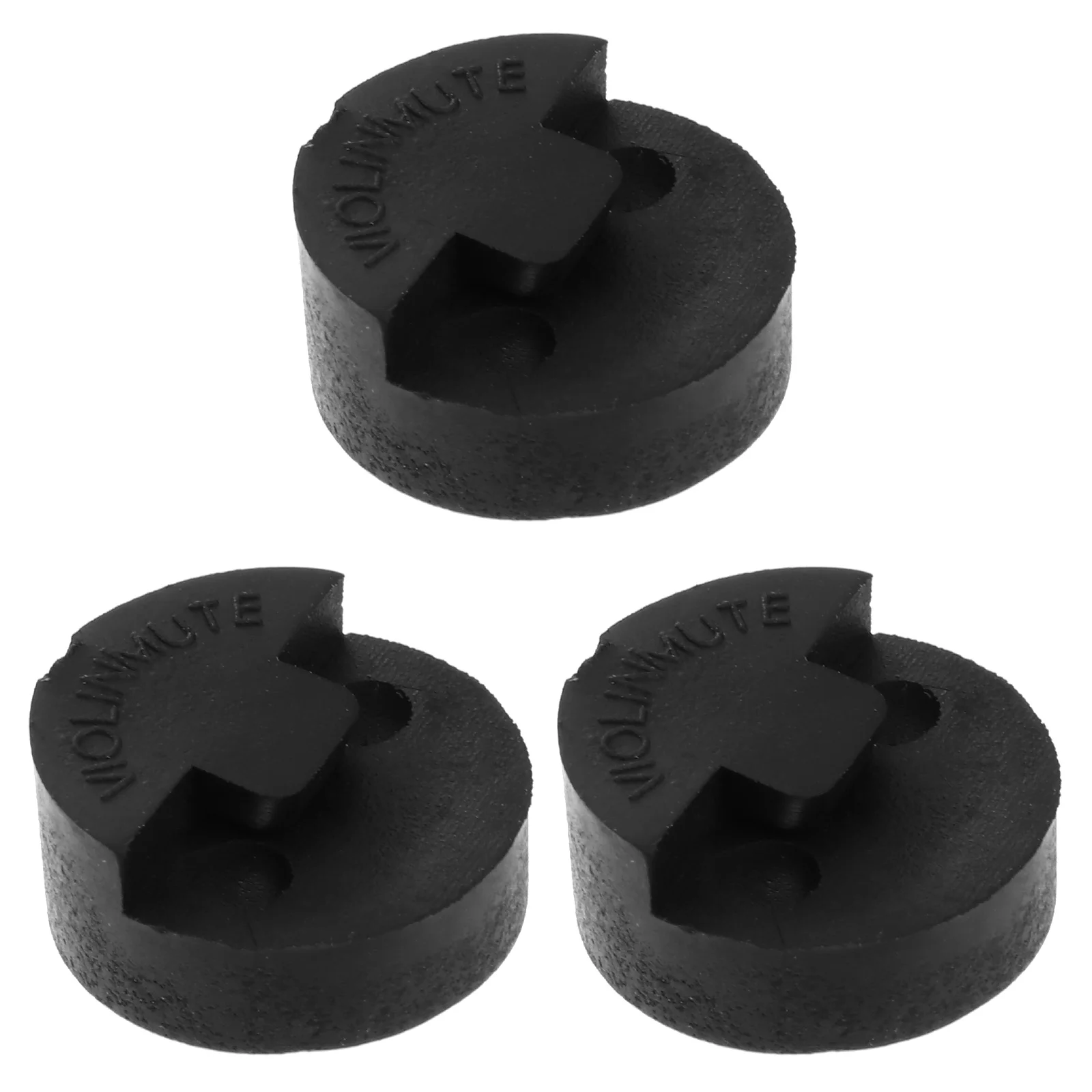 Premium Violin Mute Fiddle Round Tourte Style for and Small Viola Black