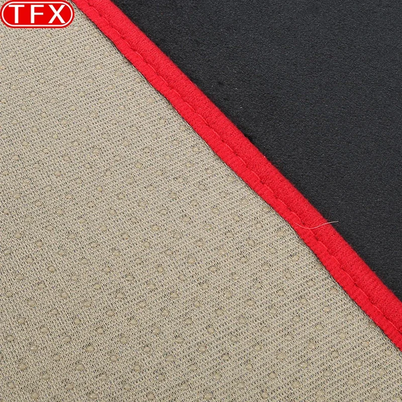 الفانيلا لوحة القيادة حصيرة ل Volkswagen VW ID.4 Crozz 2021-2022 داش الوسادة السجاد المضادة للأشعة فوق البنفسجية المضادة للانزلاق غطاء سيارة الملحقات الواقية #6