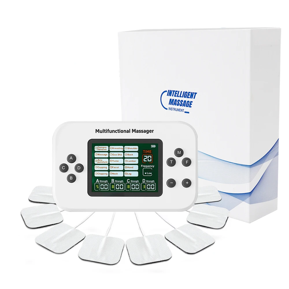 

Новый модернизированный 4-выходный электрический стимулятор мышц, физиотерапия, машина TENS, расслабляющий массажер, высокочастотное EMS-устройство