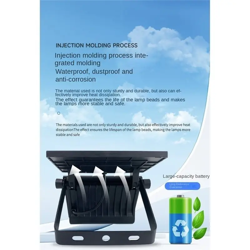 ABJF-Human Body Sensor Solar Garden Floodlight Auto On/Off Power Saving Garden LED Anti-Corrosion Foldable Wall Lamp