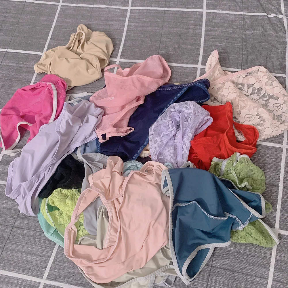 

Случайные 1 шт. мужские трусы с низкой талией, прозрачное кружевное нижнее белье с цветочным принтом, дышащие мягкие летние трусики, нижнее белье