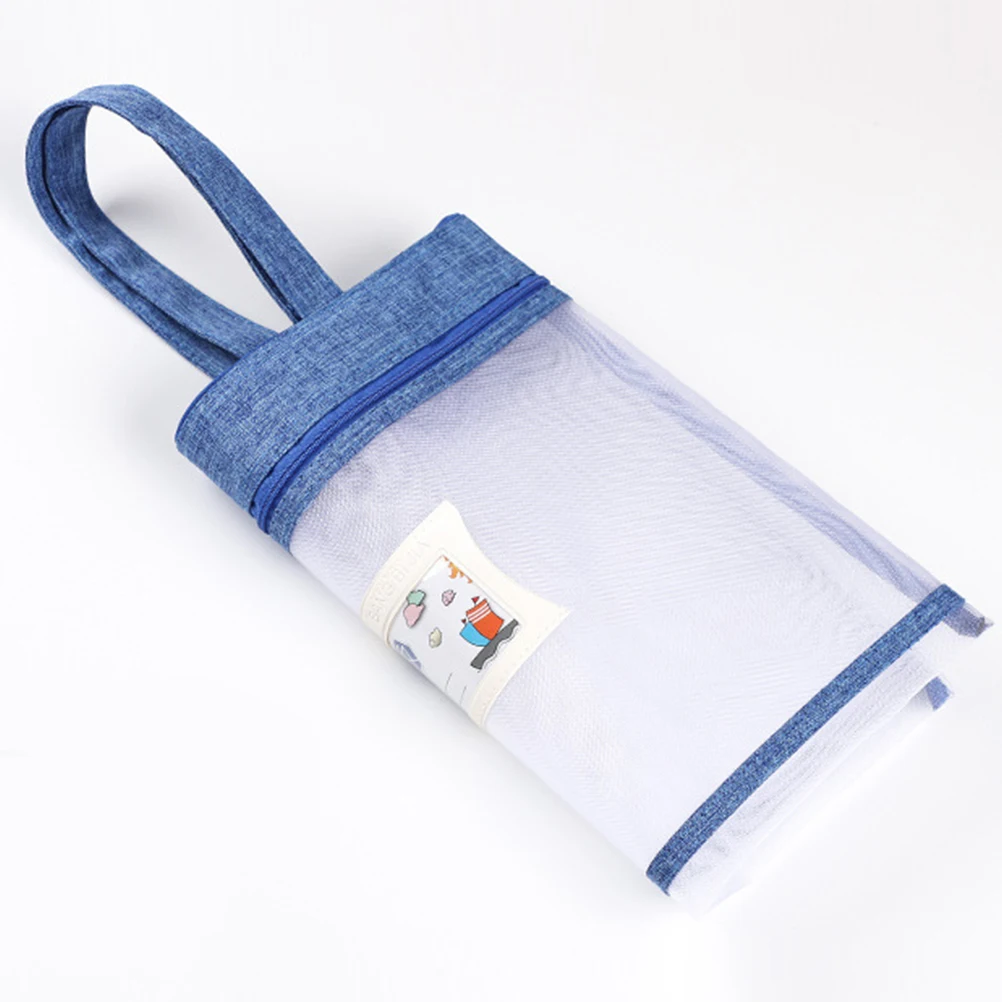 

Document Bag Large Capacity Gauze Mesh Zipper Handheld File Pouch Office School Storage Organizer File Bag for Documents