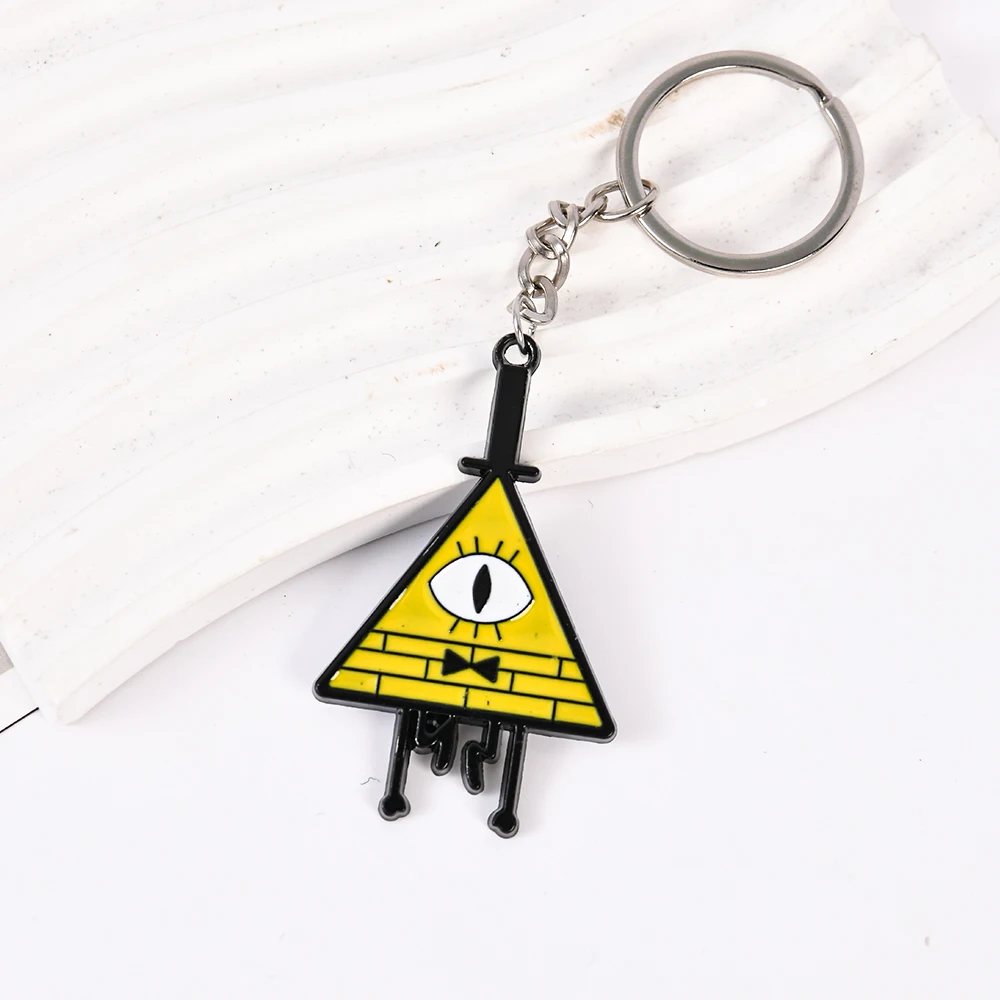 Nuevo llavero de cifrado Gravity Falls ciudad misteriosa Stanley Pines Dipper Mabel colgante collar Cospaly Prop accesorios de joyería