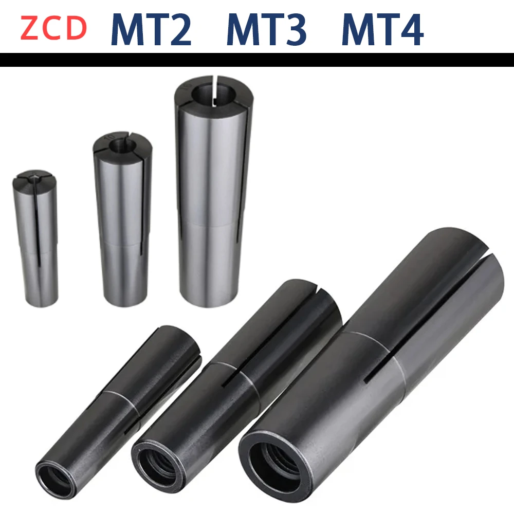 ZCD 1PCS MT2 MT3 MT4 collet chuck D3 4 5 6 8 10 12 14 16 18 20mm morse taper cone spring collet thread M10 M12 M16 clamp tool