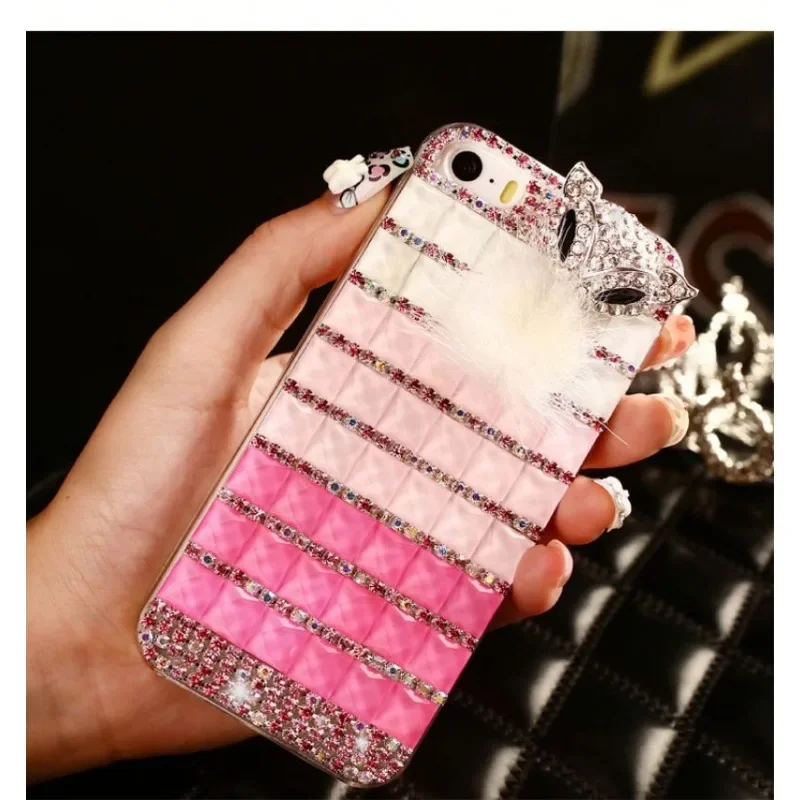Love Heart breloczki do iPhone'a, diamentowe etui na telefon z kryształkami, Bling Cover, luksus, 15, 14, 13, 12 Pro Max — zdjęcie produktu 6