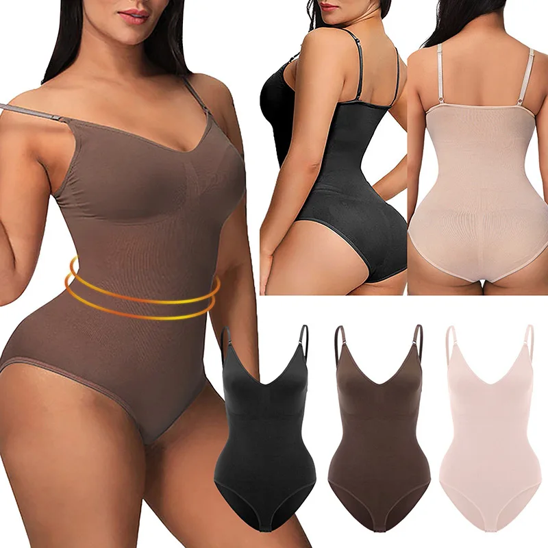 Bezszwowe body modelujące dla kobiet kontrola brzucha Butt Lifter urządzenie do modelowania sylwetki niewidoczne pod sukienką pasek wyszczuplający stringi bielizna