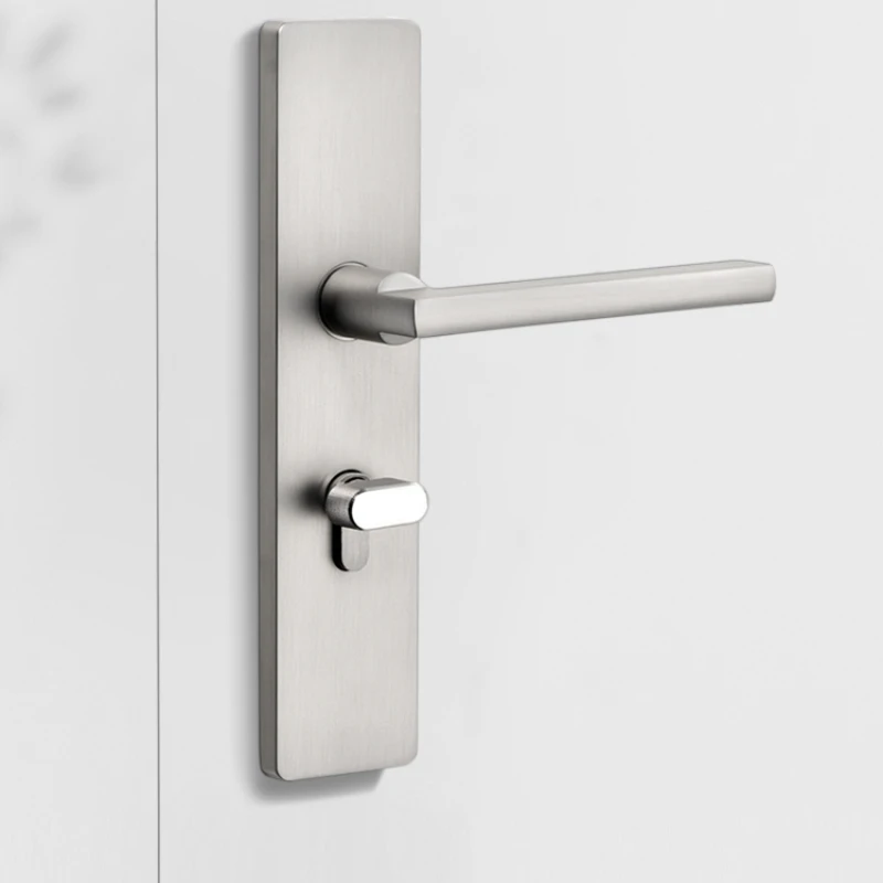 

Door lock interior simple bedroom room door lock Nordic bathroom door handle modern solid wood door lock