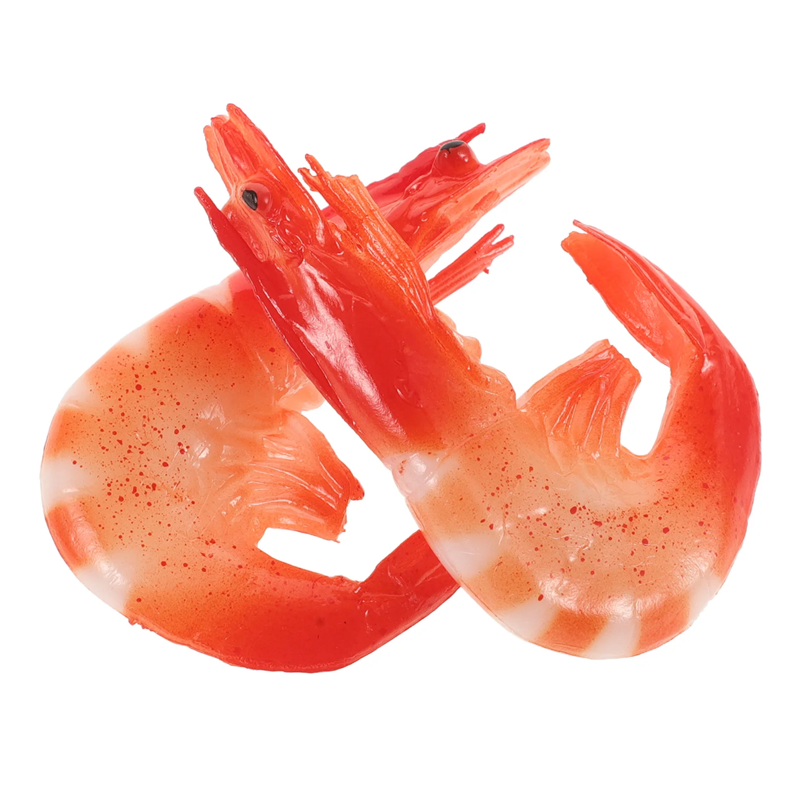 

2 Pcs Fridge Magnet Decorative Magnets Shrimp Refrigerator Three-dimensional for Cute Pvc Office