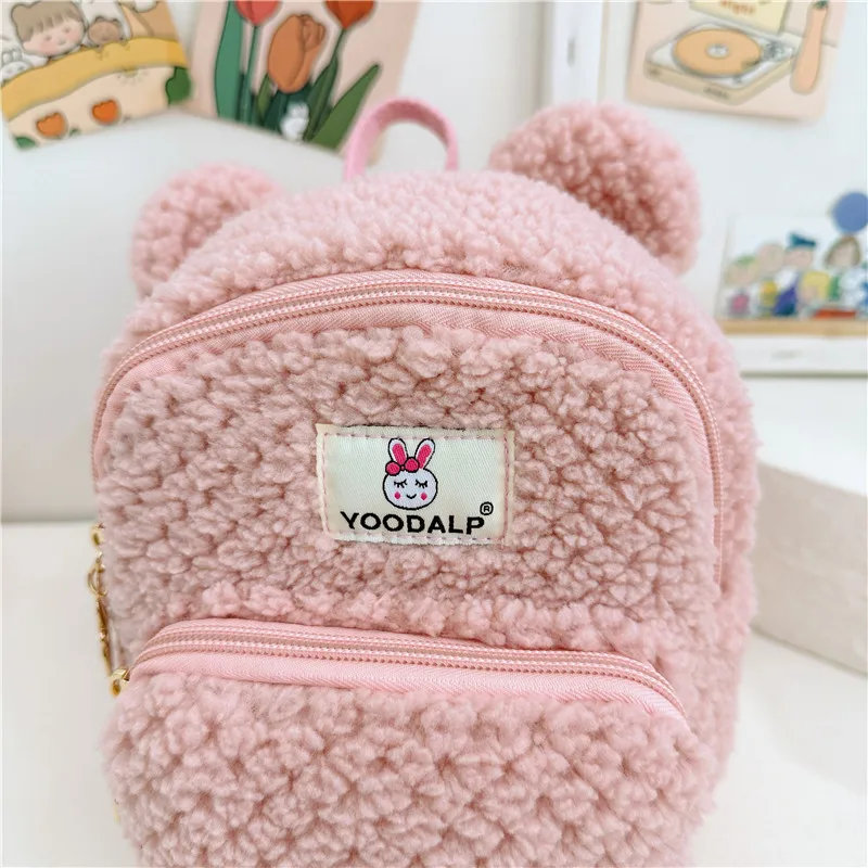 Kids Backpack Boy Cute Backpack Plush Bunny Bag Mother Kids Bags for Girl School Bags Cute Cartoon Backpacks Toddler Backpack