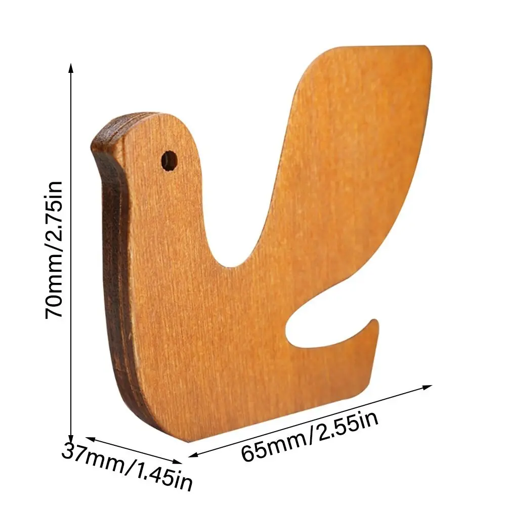 Imagem -03 - Cute Animal Shaped Wooden Tape Dispenser Stationery Tape Holder para Estudantes