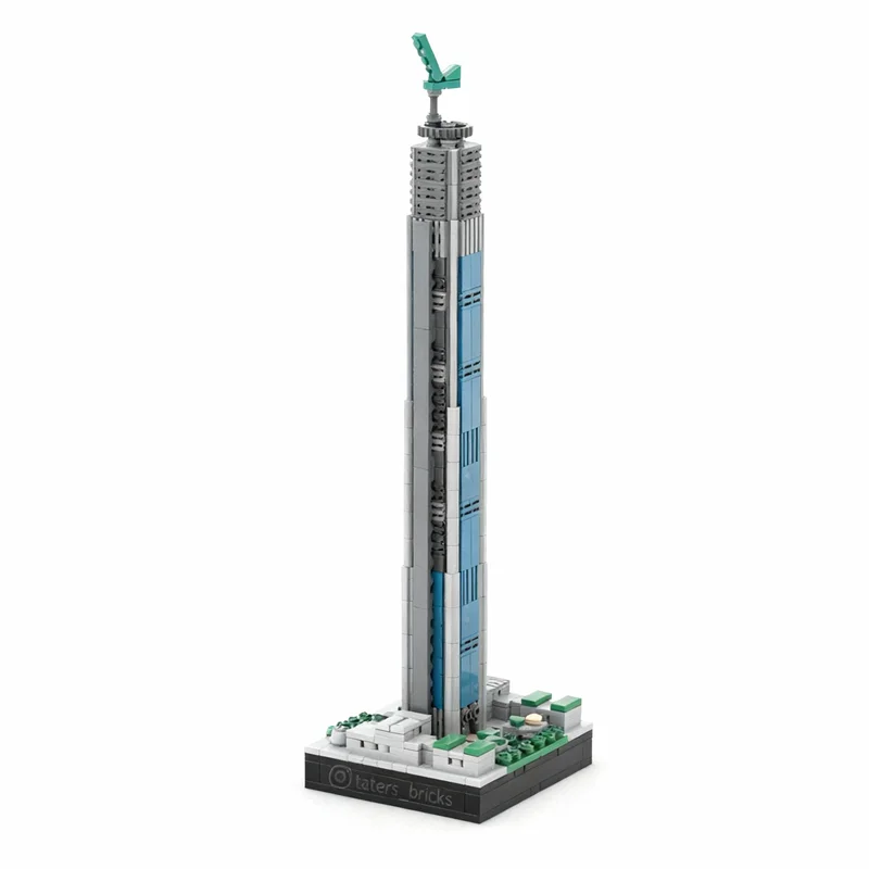658 pièces MOC Goldin Finance 117 Modèle d'architecture Jouets Blocs de construction Cadeau de Noël Éducation Bricolage Collection Artisanat