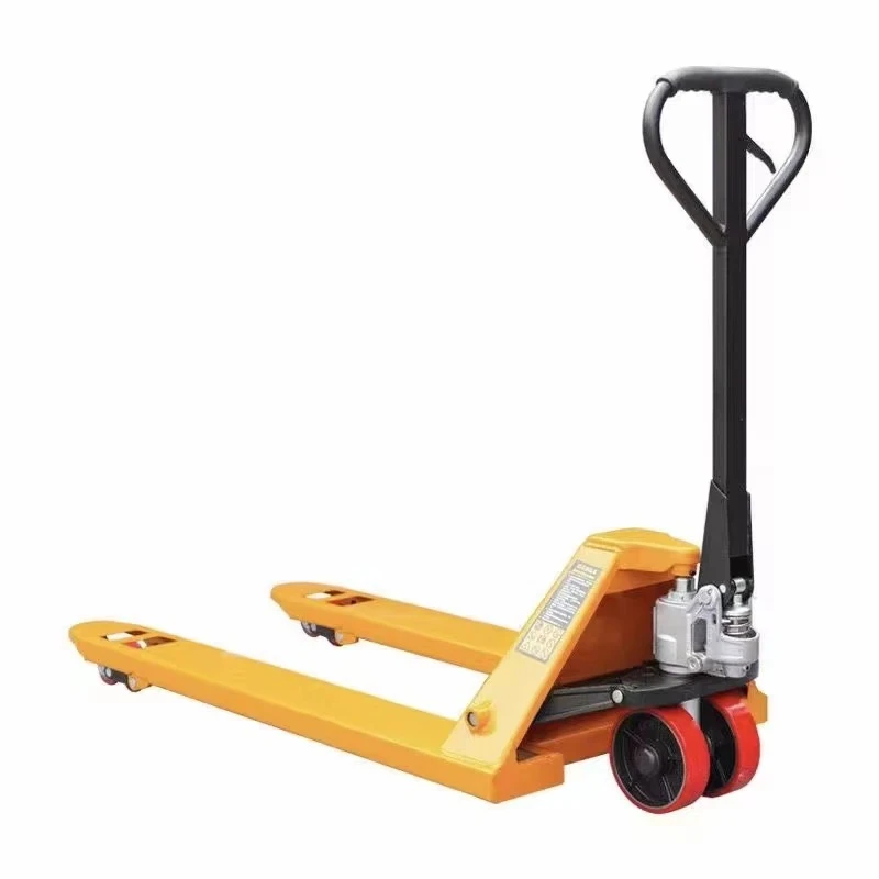 5 Ton Heavy-Duty Manual Hydraulic Pallet Truck, 1150mm Fork Length, 550mm Width, Efficient Nylon/PU Wheel Design