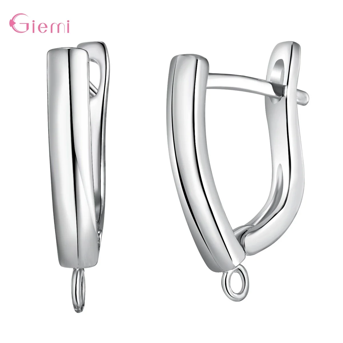 17 Design Fine DIY Jewelry Findings Accessories Pure 925 Silver Hook Hoop Lever Back Earrings Making Components