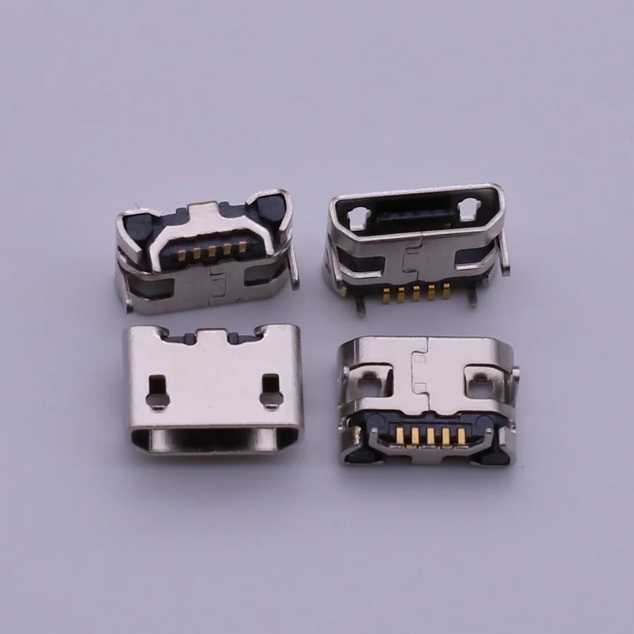 10pcs/lot Micro USB 5pin Jack Female Socket Connector OX Horn Type for Tail Charging Mobile Phone Sale at a Loss Russia