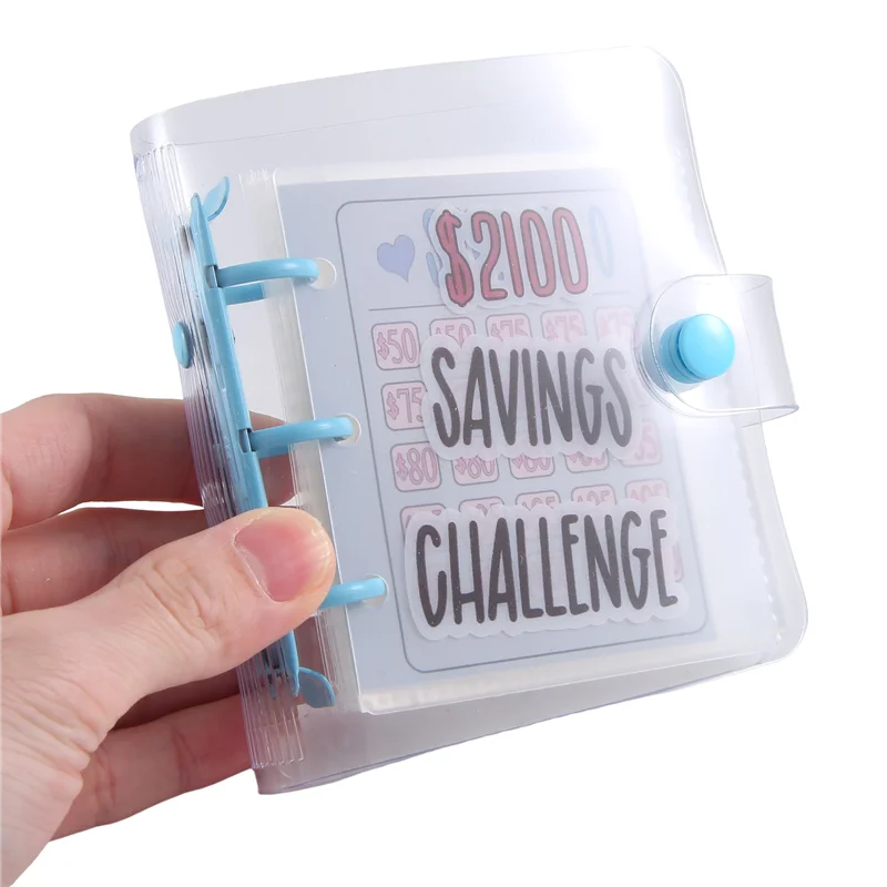 2100 Savings Challenge Binder,Money Saving Challenge Mini Budget Binder With Cash Envelopes