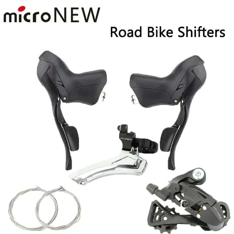 

MicroNEW Road Bike Dual Control Lever Shifters 2x10Speed3x10Speed Brake Lever Bicycle for Shimano Derailleur Bicycle Accessories