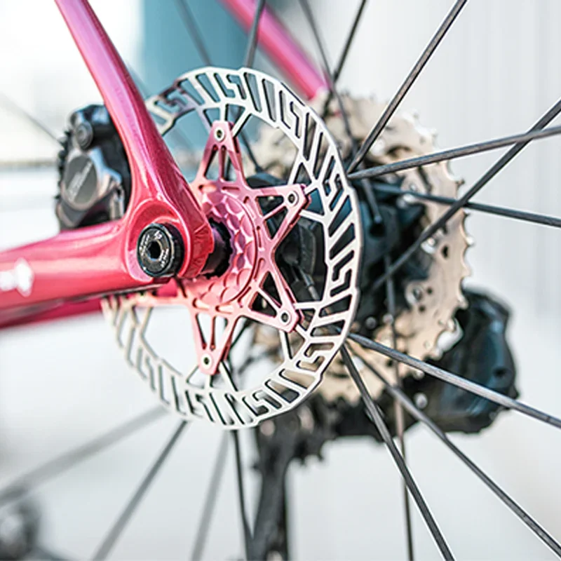 Chaser Bike Ultralight Medium Lock Discs Bicycle Brake Disc Pads Gravel Lightweight Discs 160mm/140MM 83g Without Locking Covers