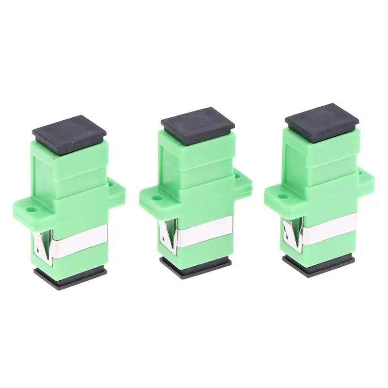10/20/30PCS Fiber Optic Simplex Coupler SCAPC Connector SM Optical Fiber Adapter Single Mode Flange Fiber Tools