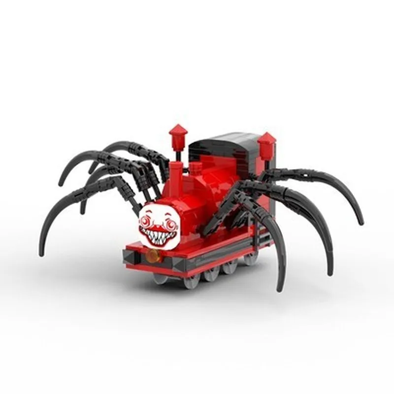 MOC Charles Train Exe Mutation Game Spider Train Around The Hand-Made Dekoration Modell Bausteine Parodie Geschenke