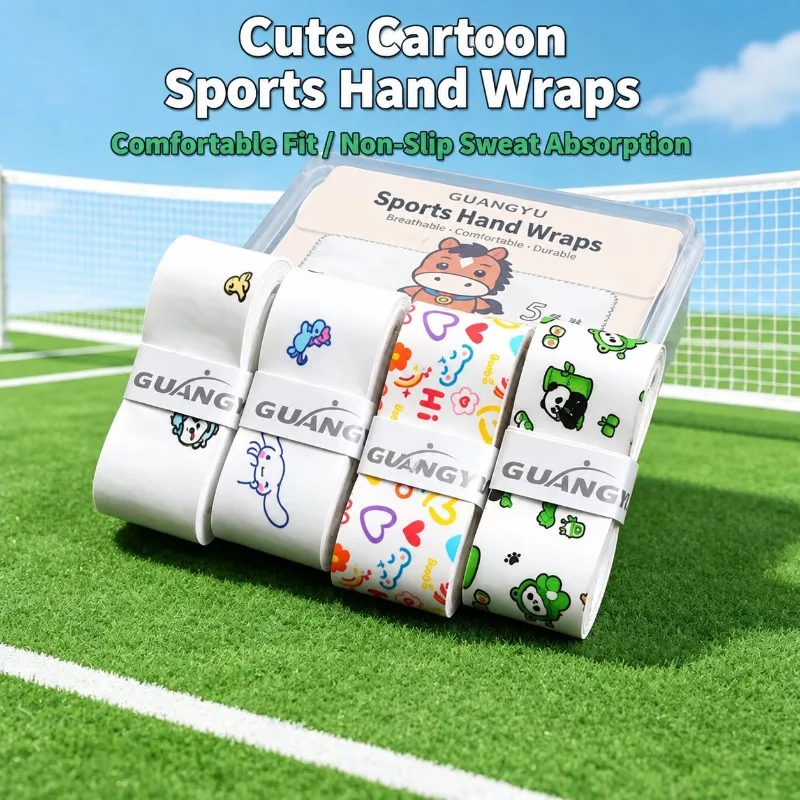Cute Cartoon Sticky Overgrip Specially for Badminton Lovely Girls Design Non-slip Sweat Absorbing Handle Wrap Tape for Badminton
