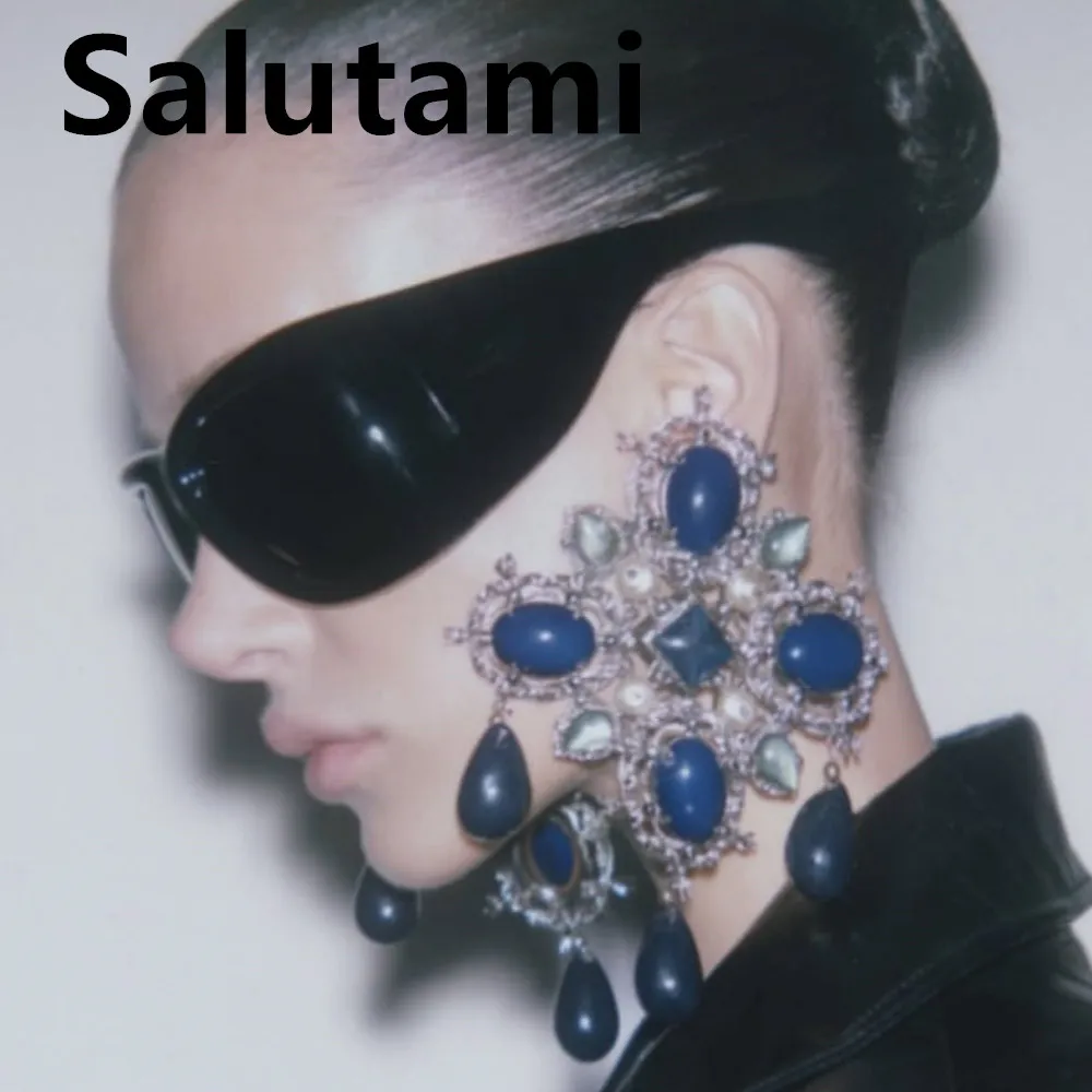 2026 Neue Mode Übergroße Quadratische Y2K Sonnenbrille für Damen Luxusmarke Schwarze Punk-Sonnenbrille für Herren Coole Hip-Hop-Sonnenbrille für Draußen – Detail 8