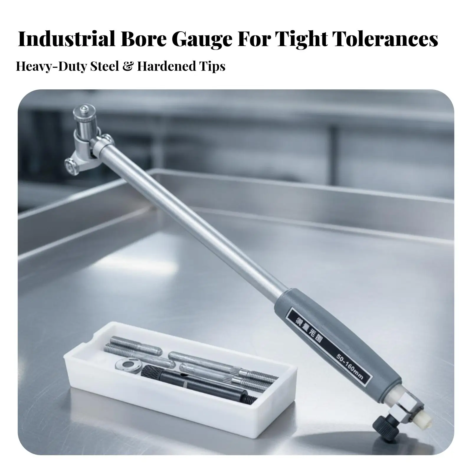 Engine Cylinder Bore Gauge Internal Diameter Measuring Tool with Steel Shaft for Machining Workshop Precision
