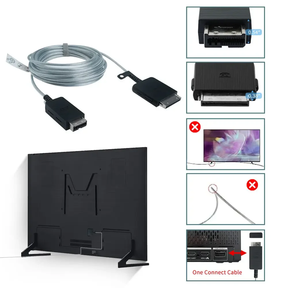 Brand NEW BN39-02436B = BN39-02436A 5M One Connect Invisible Cable is for QN75 82 85 98Q900RBFXZA 16ft 8K TV