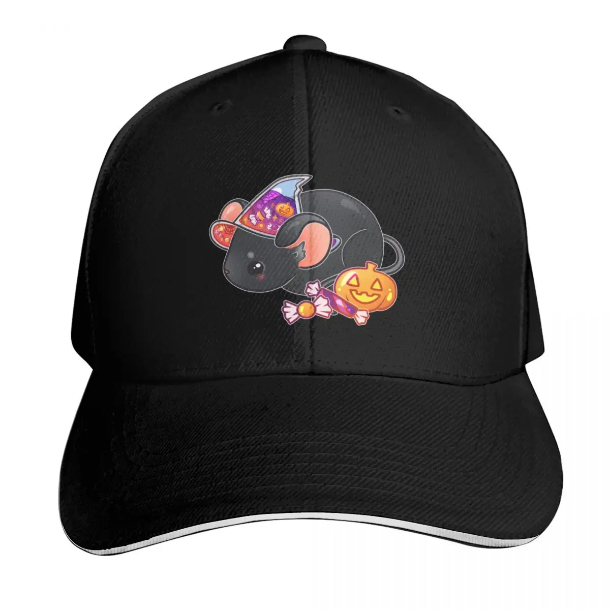 Kawaii Witch Mouse Baseball Cap Lightweight Packable Gift for Him Her Casual Daily Wear