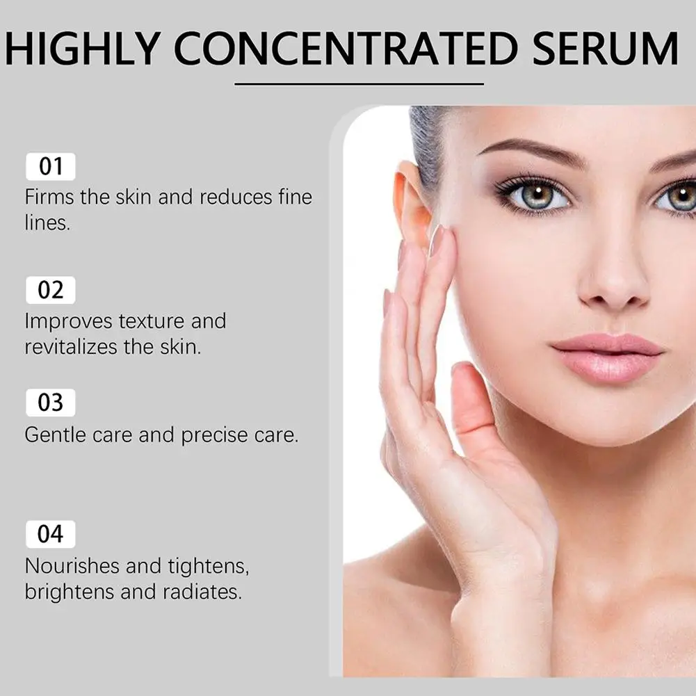 مصل ثبات الوجه اليومي المغذي العميق يتلاشى الخطوط الدقيقة رفع اشراق ترطيب مصل العناية بالبشرة للنساء