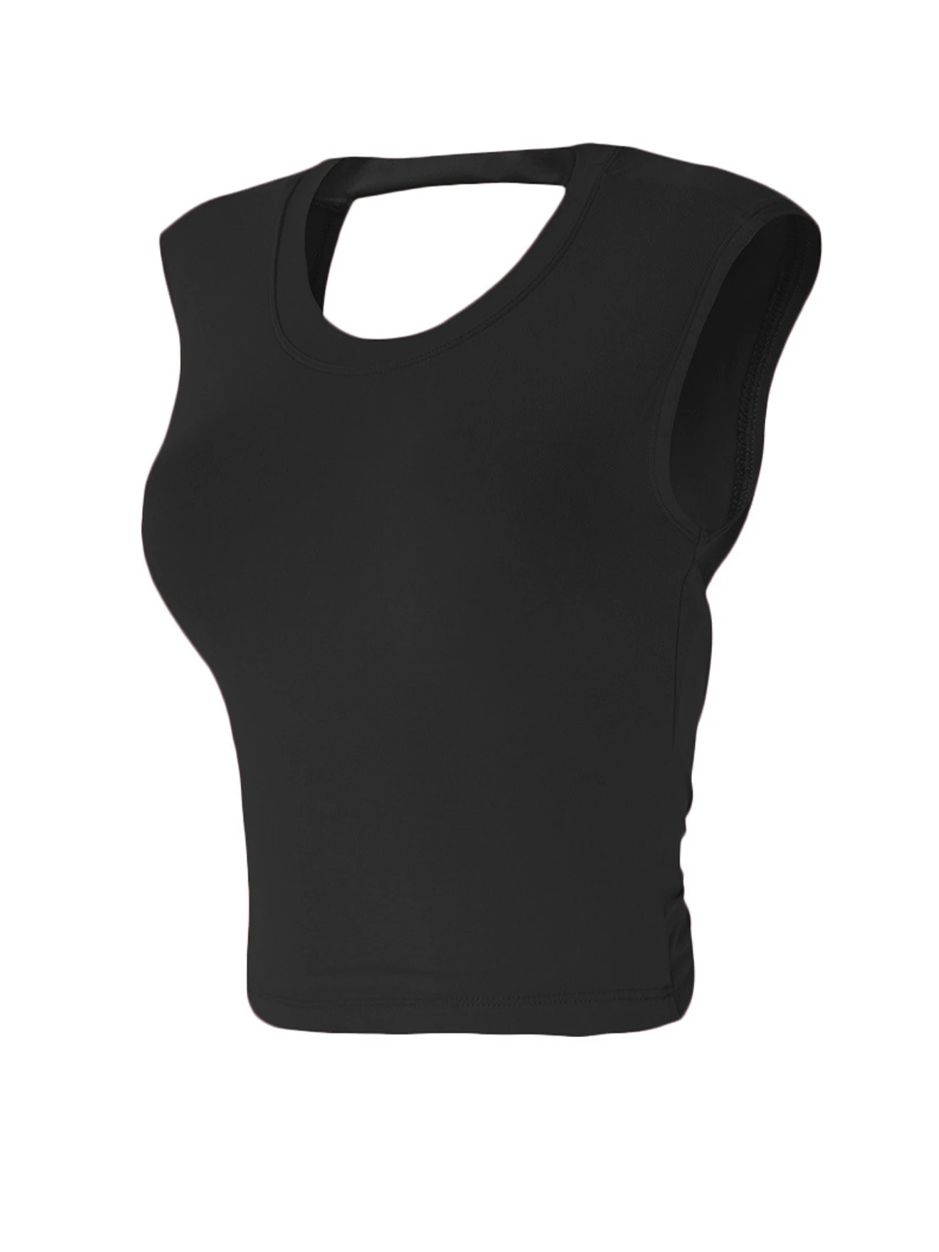 Women's Slim Fit Open Back Sports Tank - Built-in Fixed Cups Breathable, Pilates Yoga Workout Top image 5