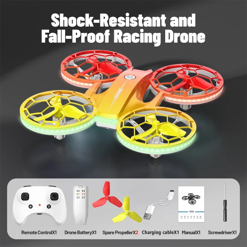 JJRC H127 avion télécommandé lumières colorées hauteur fixe Anti-chute Drone sans fil Mini grille avion jouets enfants cadeaux