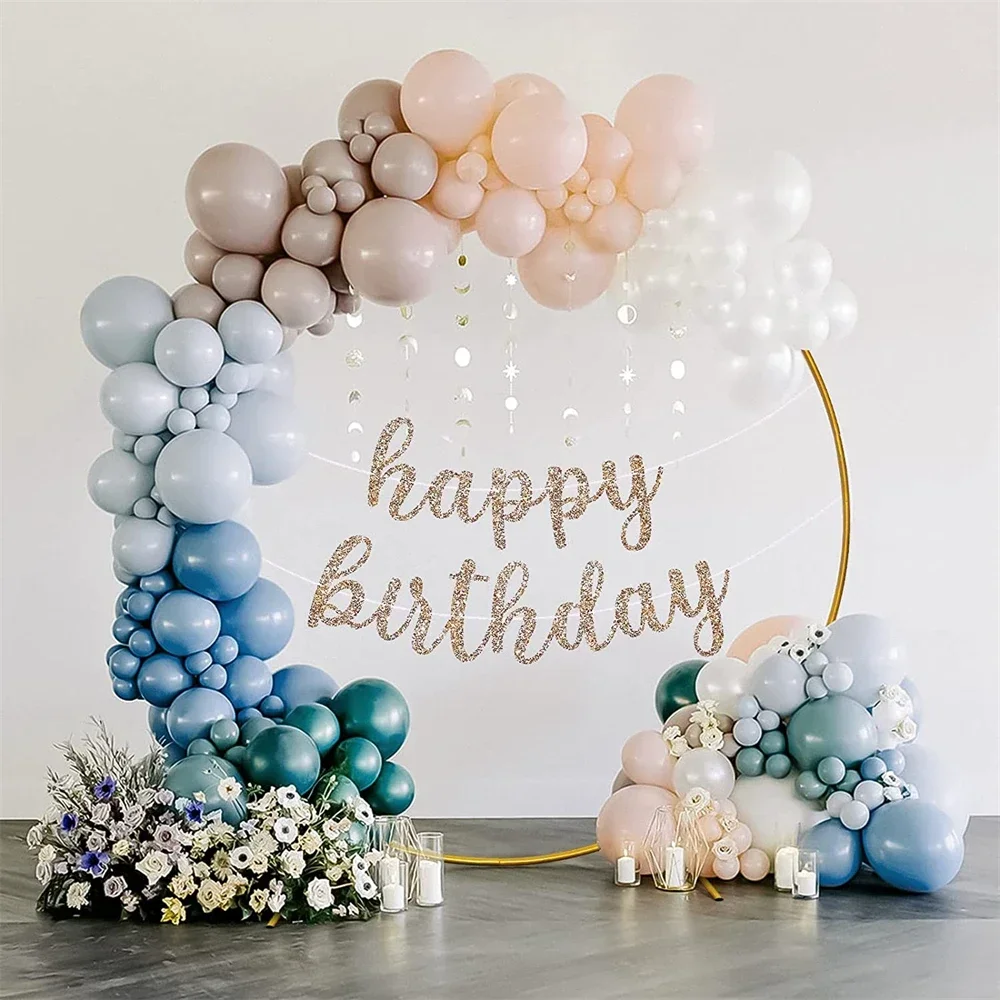 Metal Round Balloon Arch Kit Decoration For Wedding Birthday Party Graduation And Baby Shower Photo Background Layout Decoration