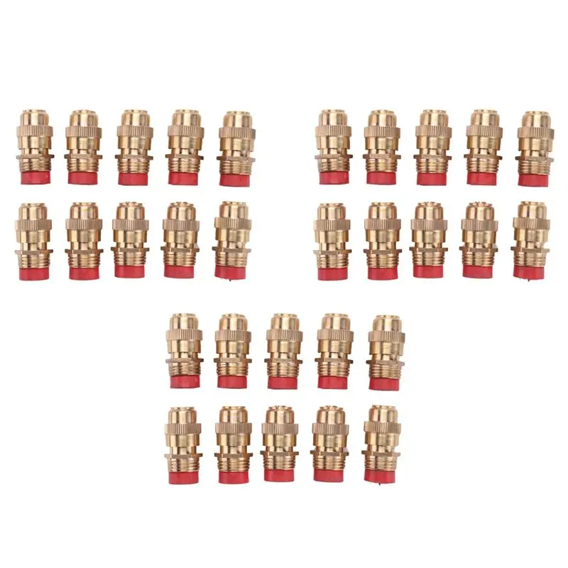 

30Pcs 1/2 Inch Adjustable Sprinkler Middle Distance Sprinkler Brass Nozzle Garden Lawn Irrigation Watering Fittings-AT30