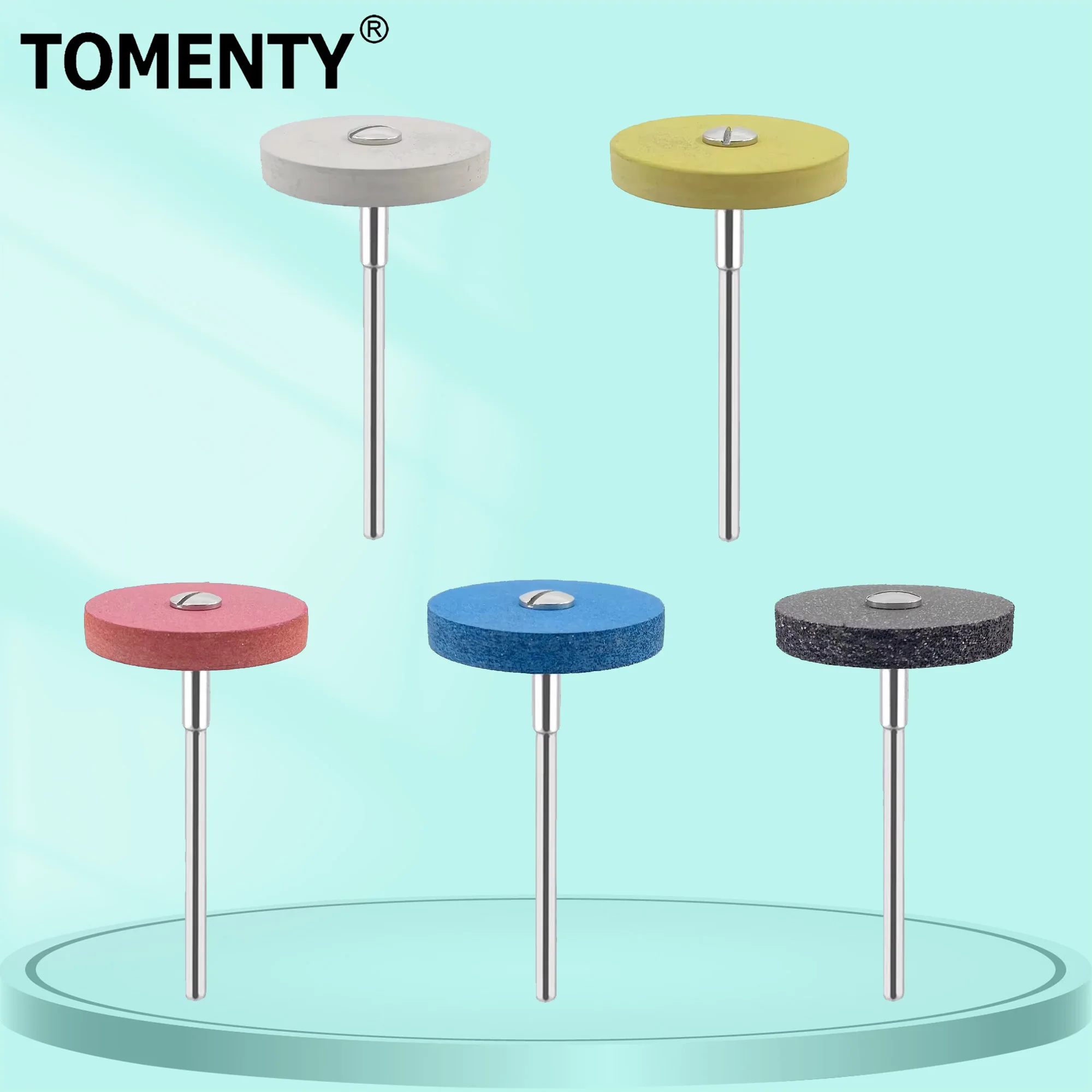 

TOMENTY Dental Rubber Diamond Grinding Head Hight Polishing Series Dentist Instruments For Zirconia Burs Laboratory Material