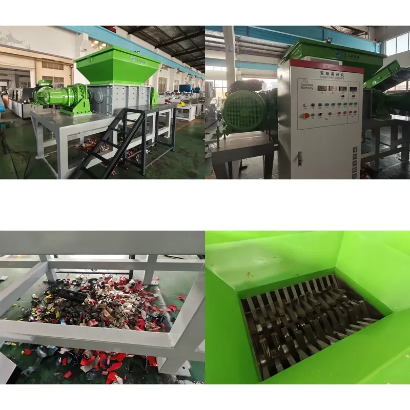 Recycling Machine 2026 Sevenstars Waste Plastic PP Pallet Buckets Double Shaft Shredder Recycling Machine